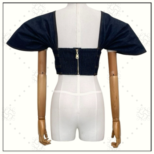 REBELLION DENIM BODICE & MIDI SKIRT