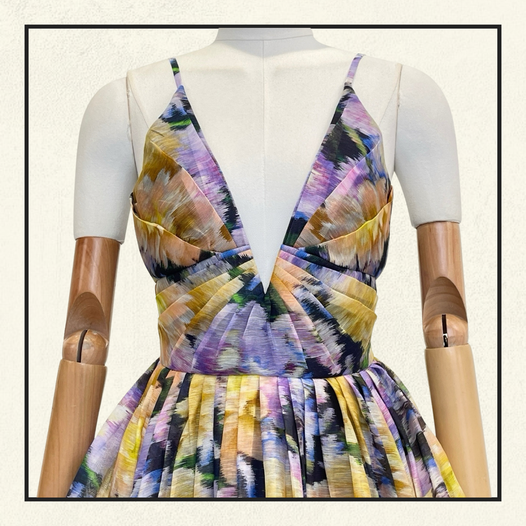 LUNA V NECK MINI DRESS