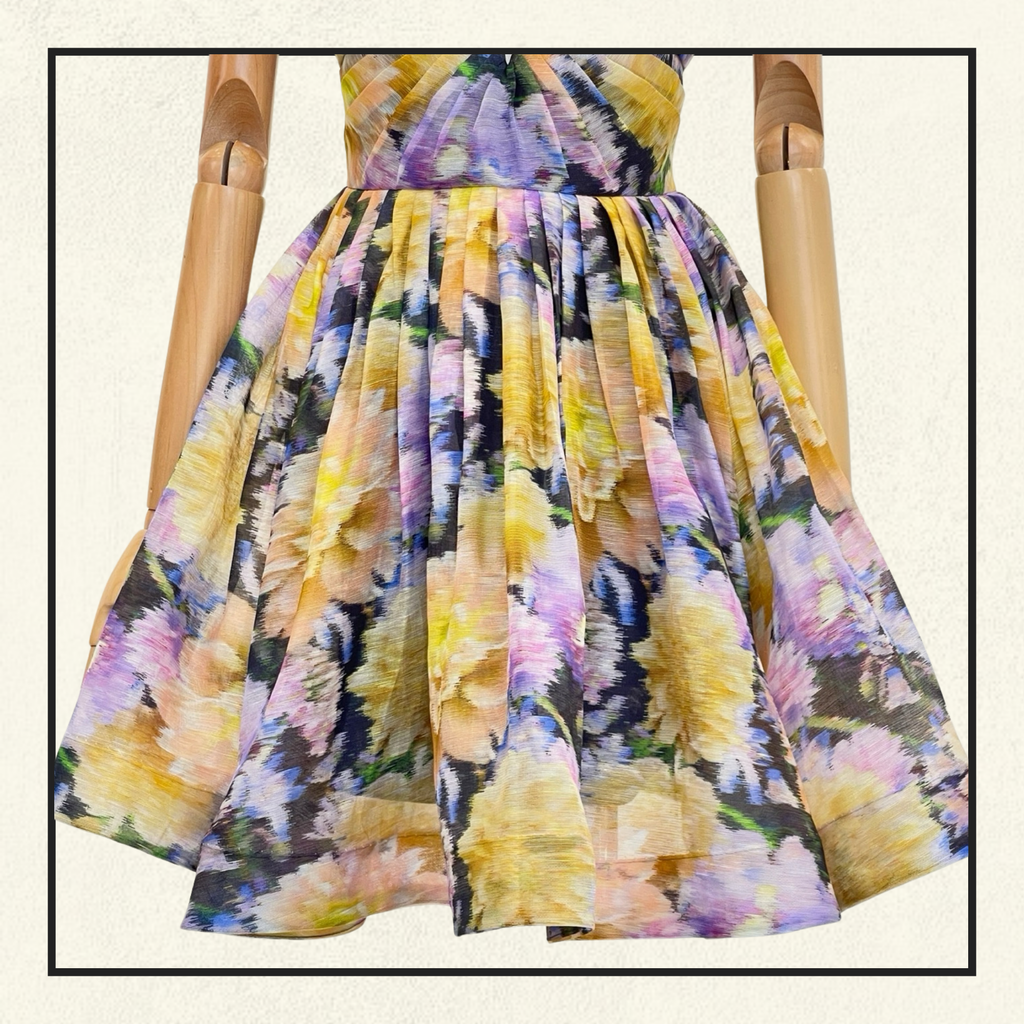 LUNA V NECK MINI DRESS