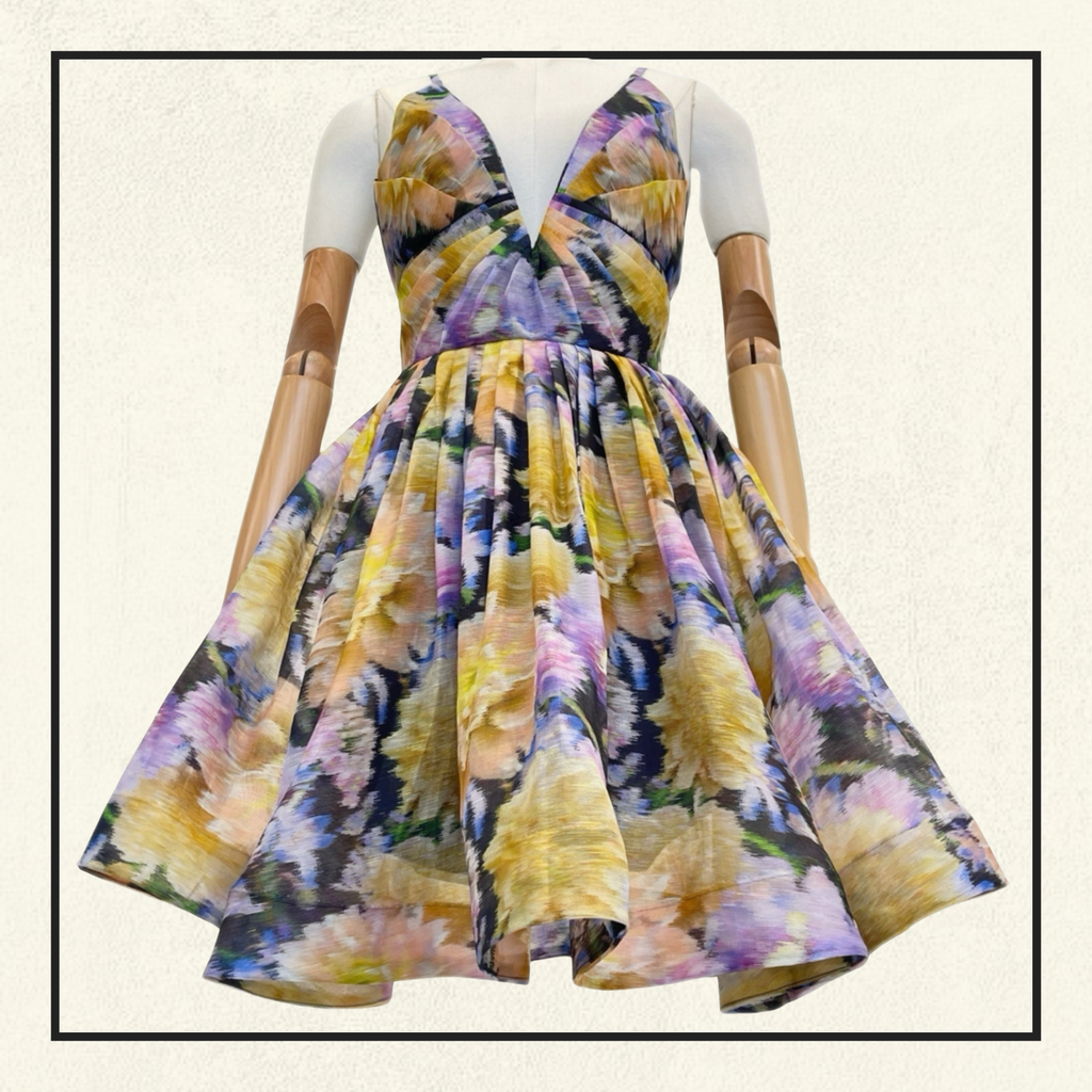 LUNA V NECK MINI DRESS