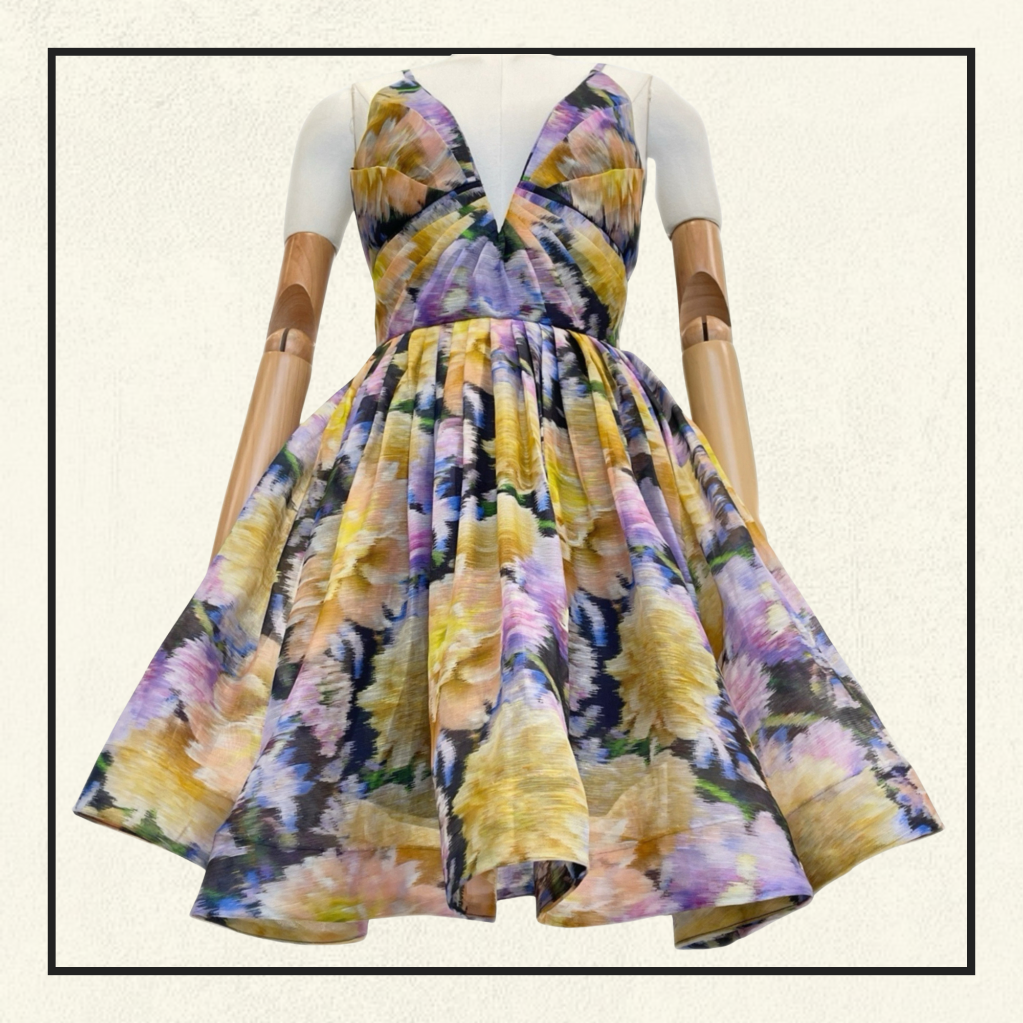 LUNA V NECK MINI DRESS