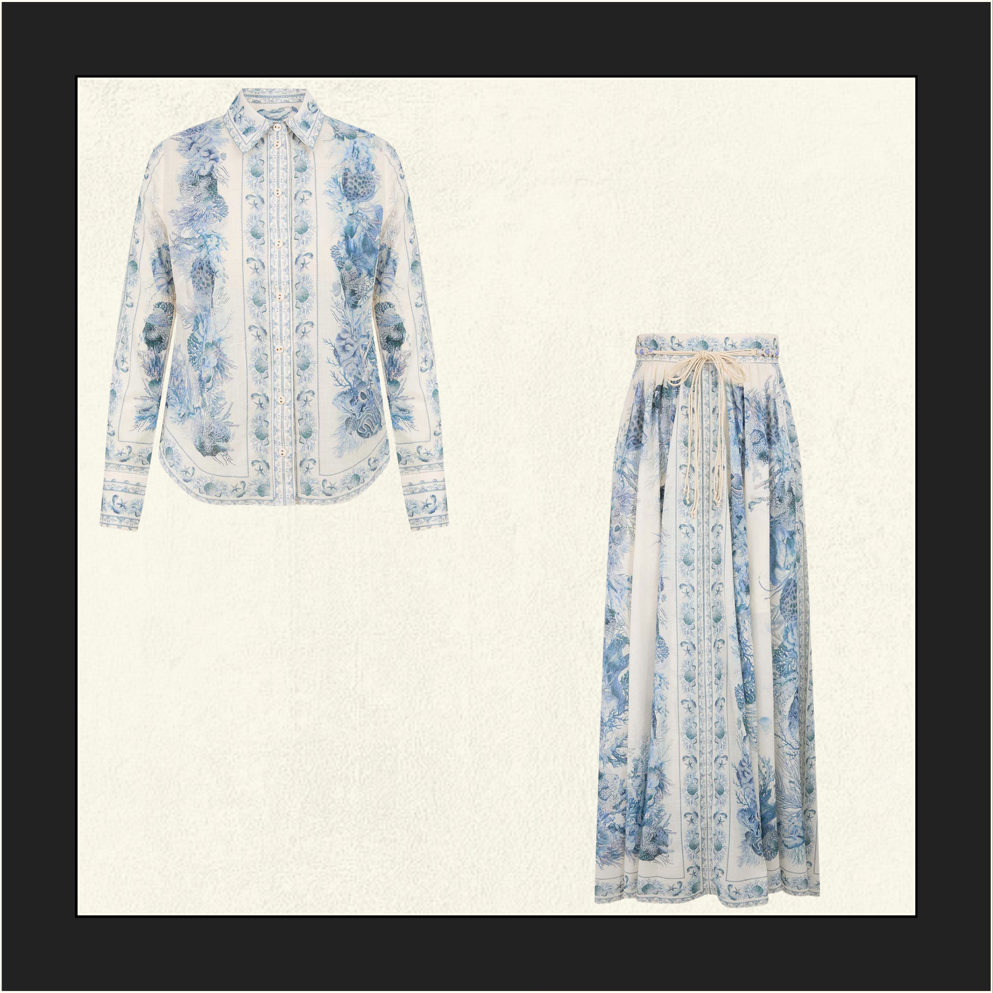 WANDERLUST BODY SHIRT & MAXI SKIRT