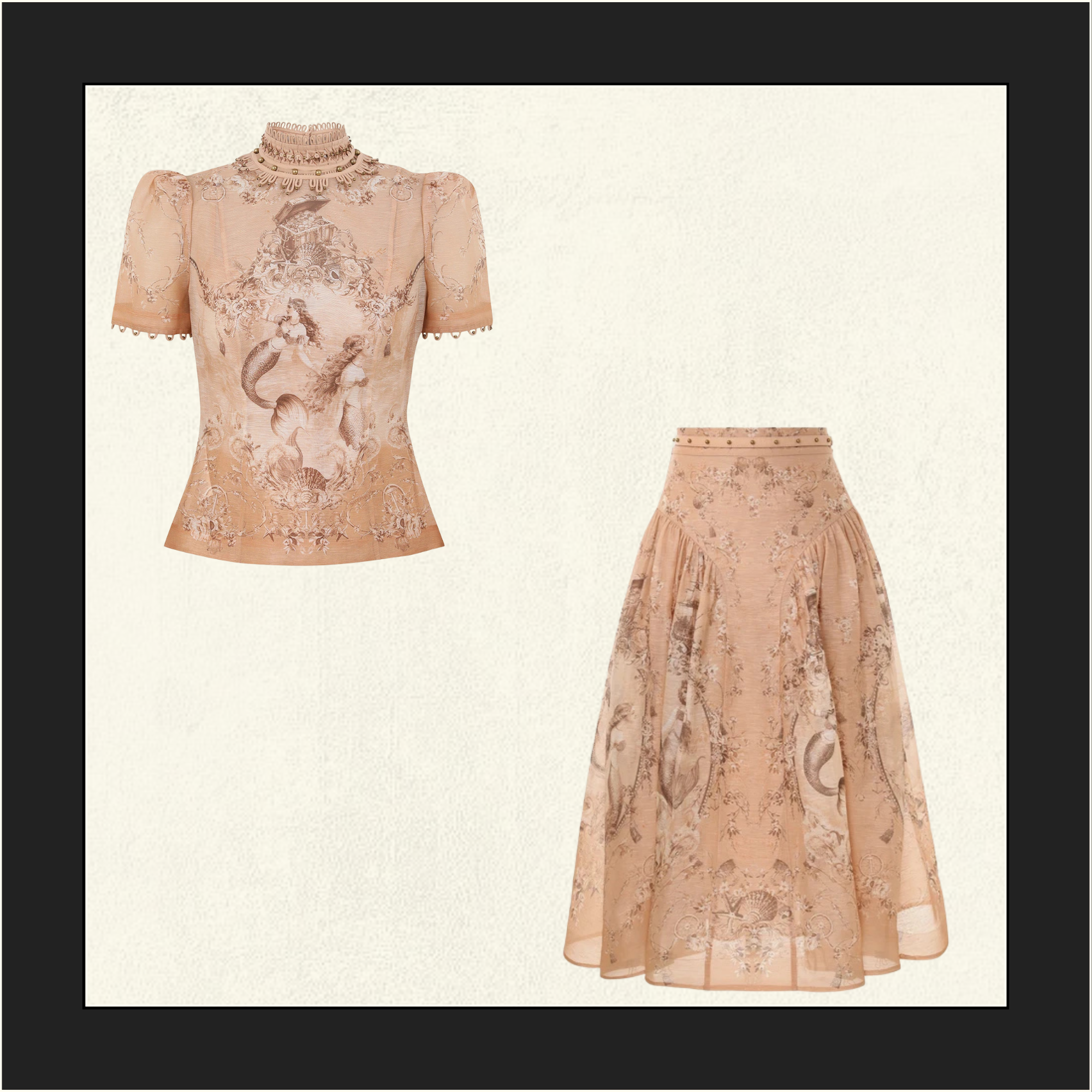 REBELLION BEADED TOP & SKIRT