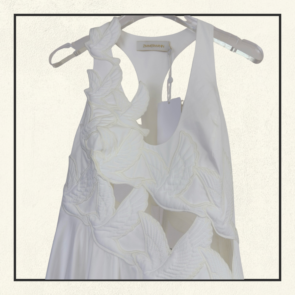 LUNA APPLIQUE MIDI DRESS