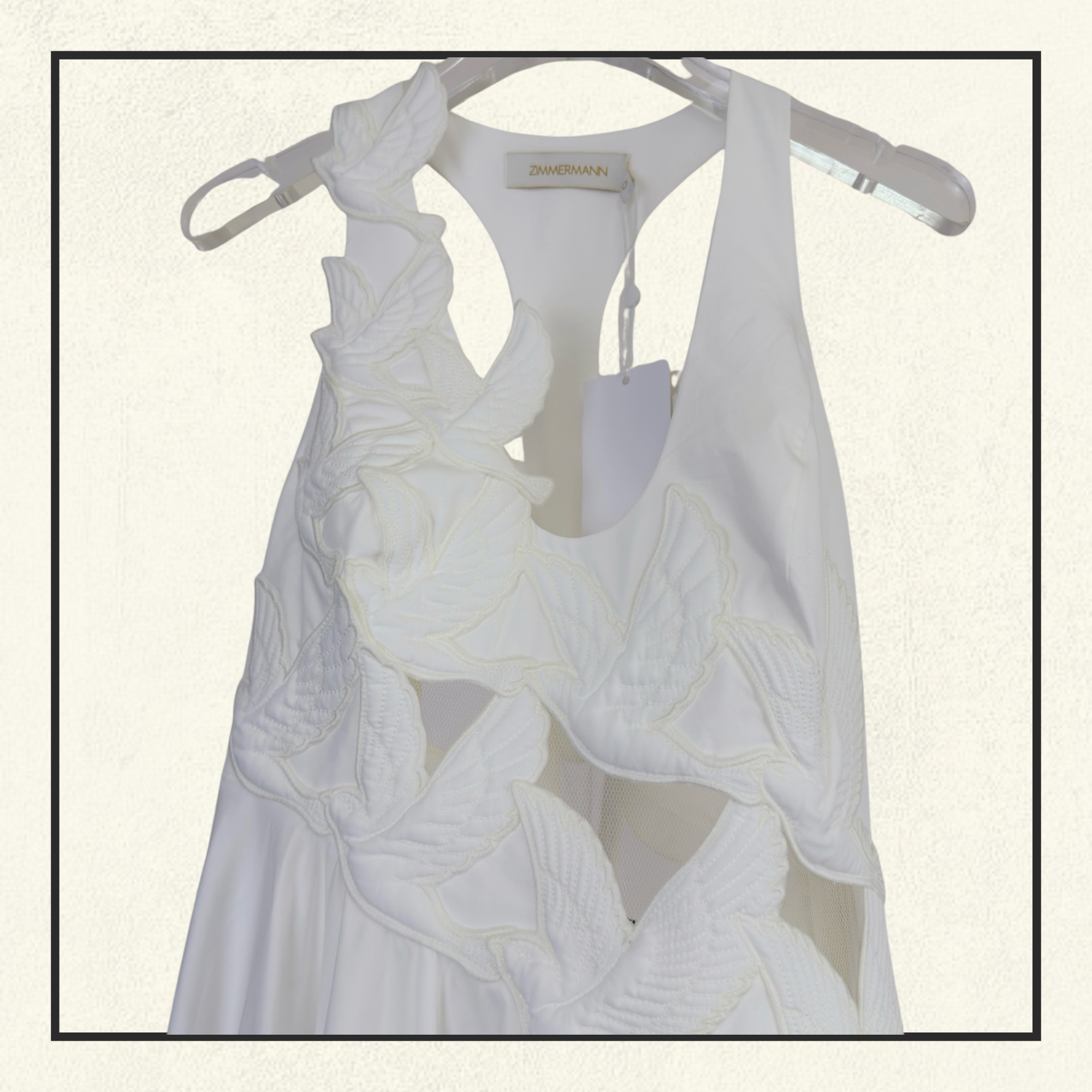 LUNA APPLIQUE MIDI DRESS