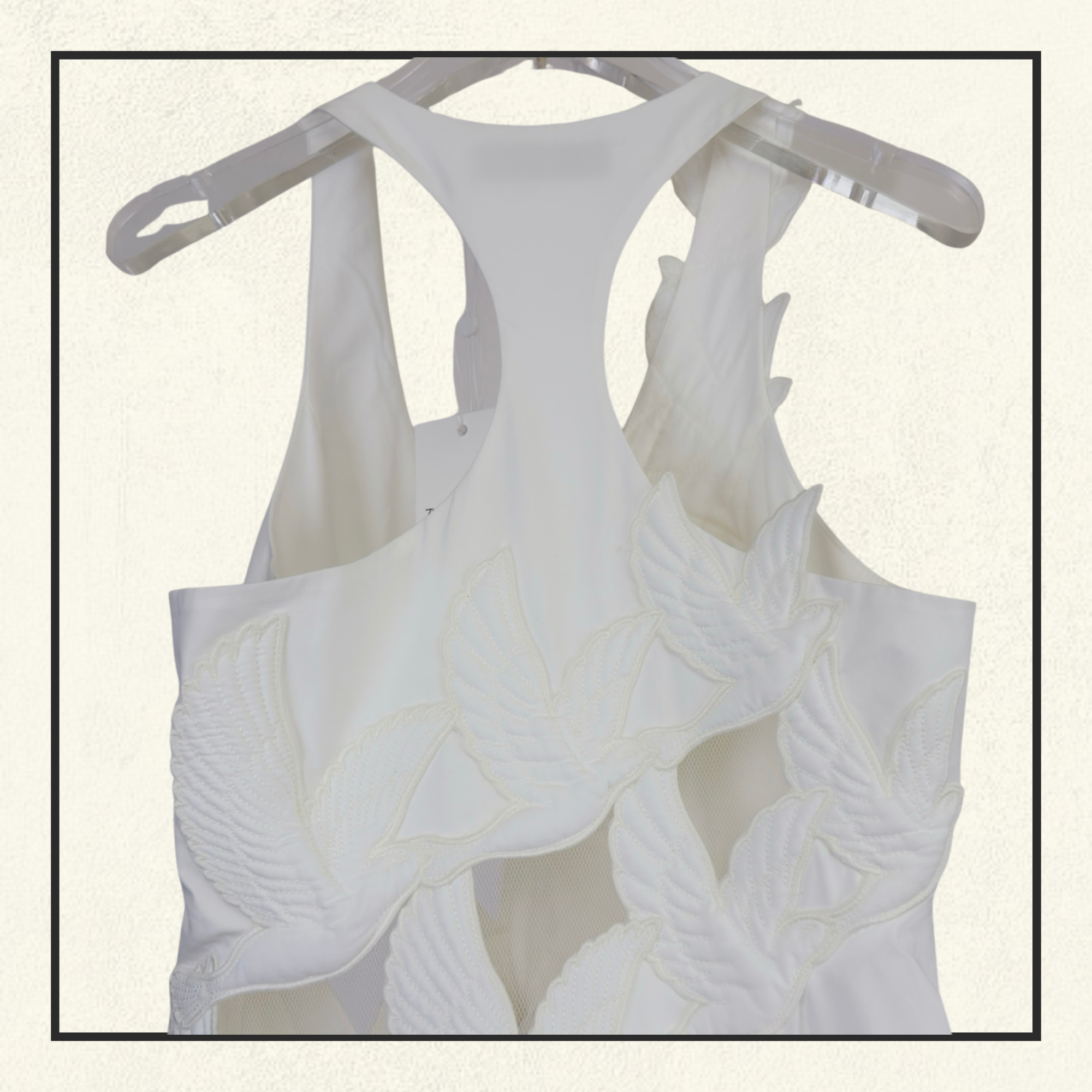 LUNA APPLIQUE MIDI DRESS