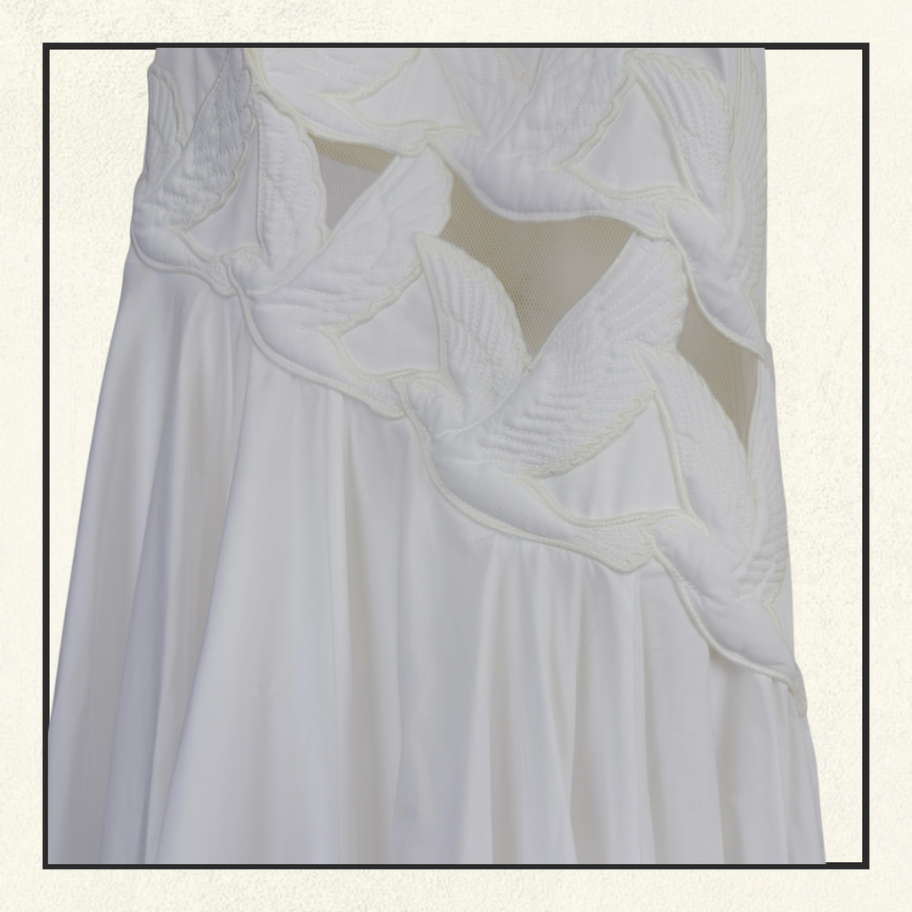 LUNA APPLIQUE MIDI DRESS