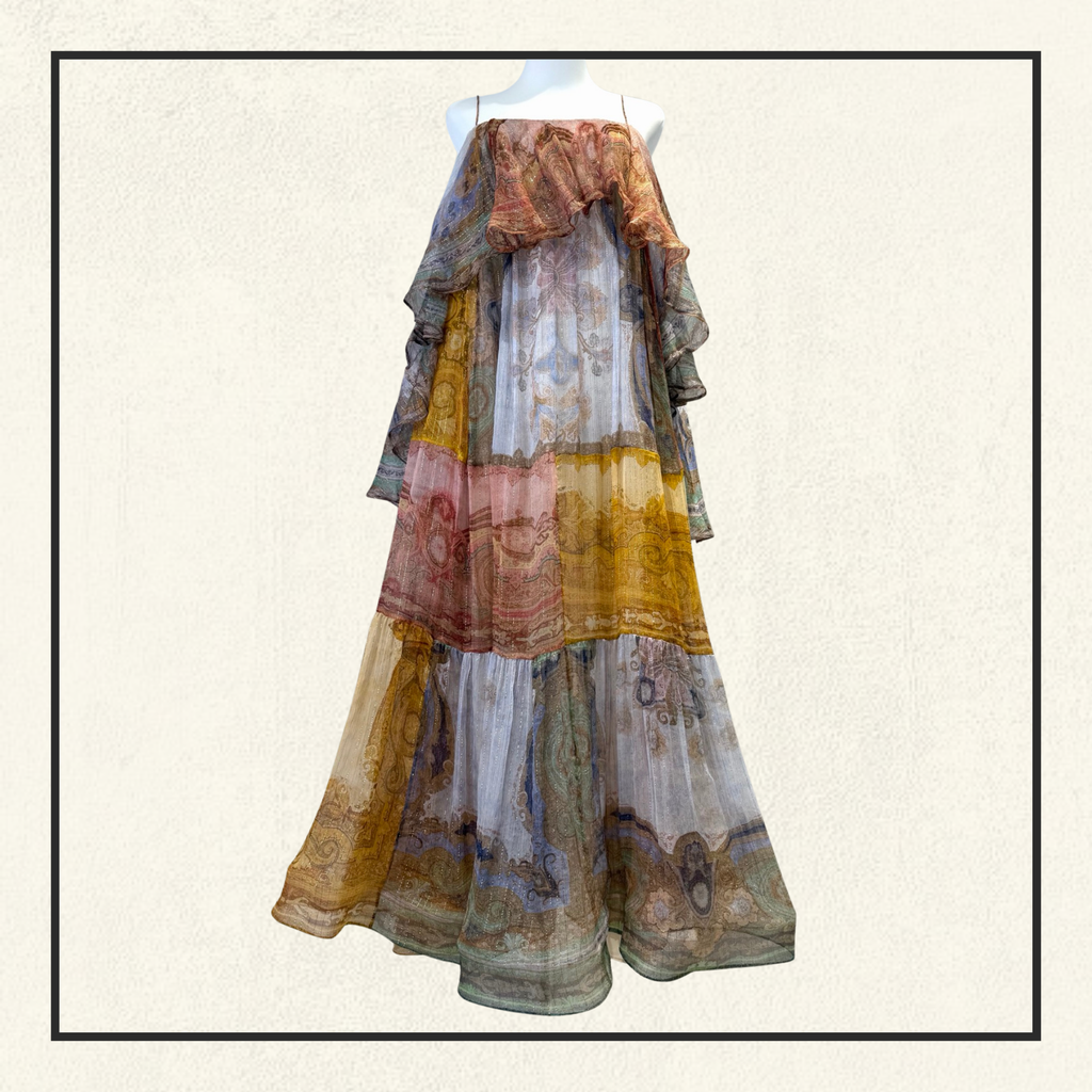 SUNDANCE SILK BLEND MAXI DRESS