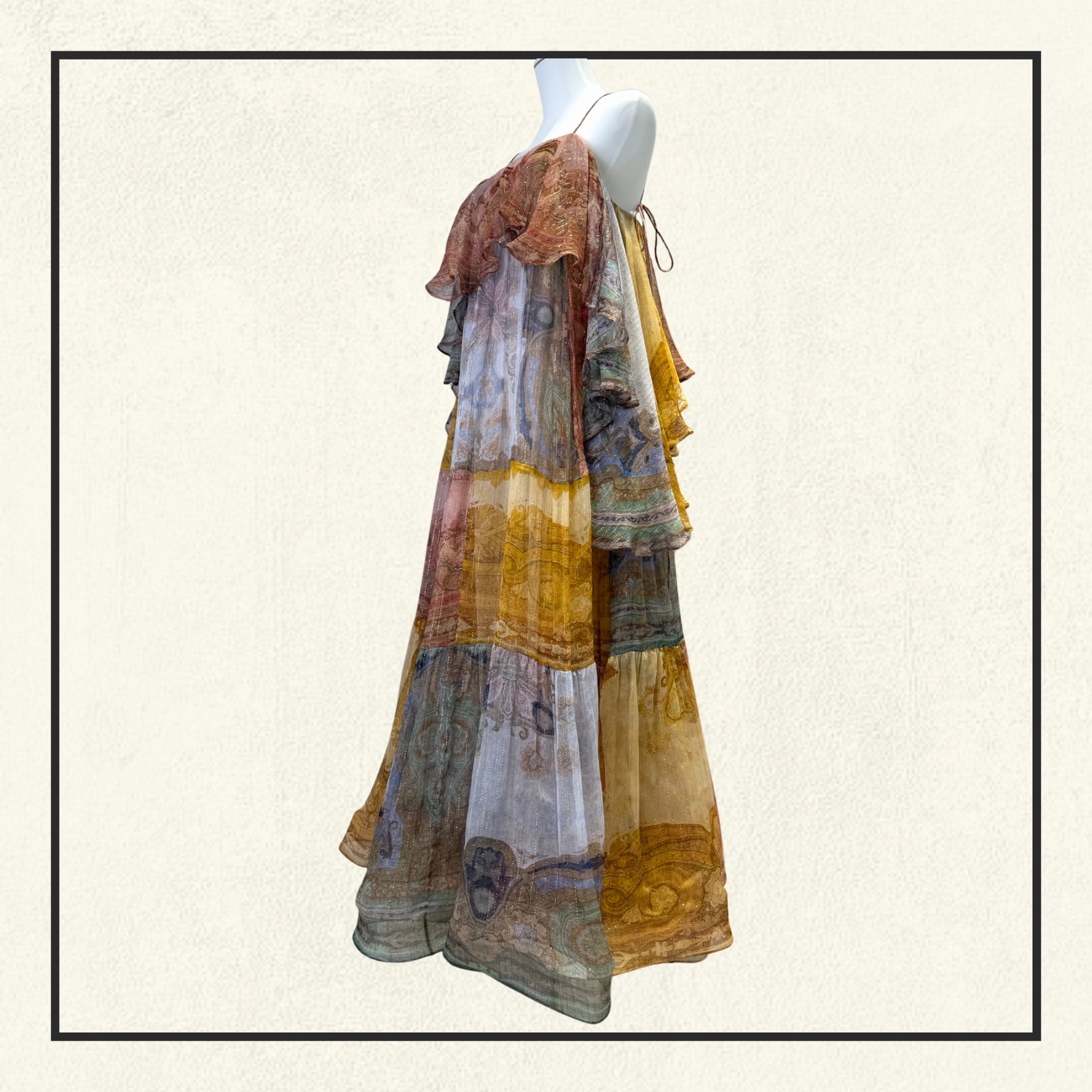 SUNDANCE SILK BLEND MAXI DRESS