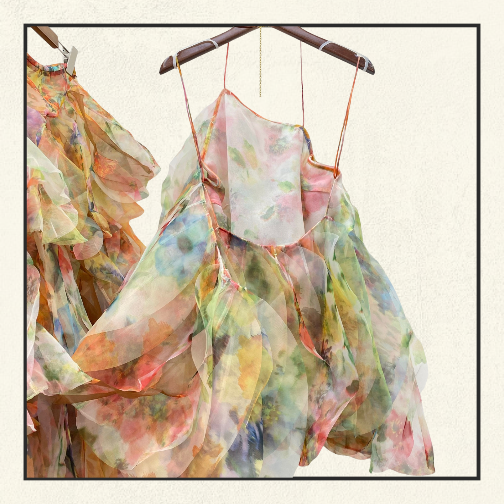 LUNA FANNED CAMISOLE & MAXI SKIRT