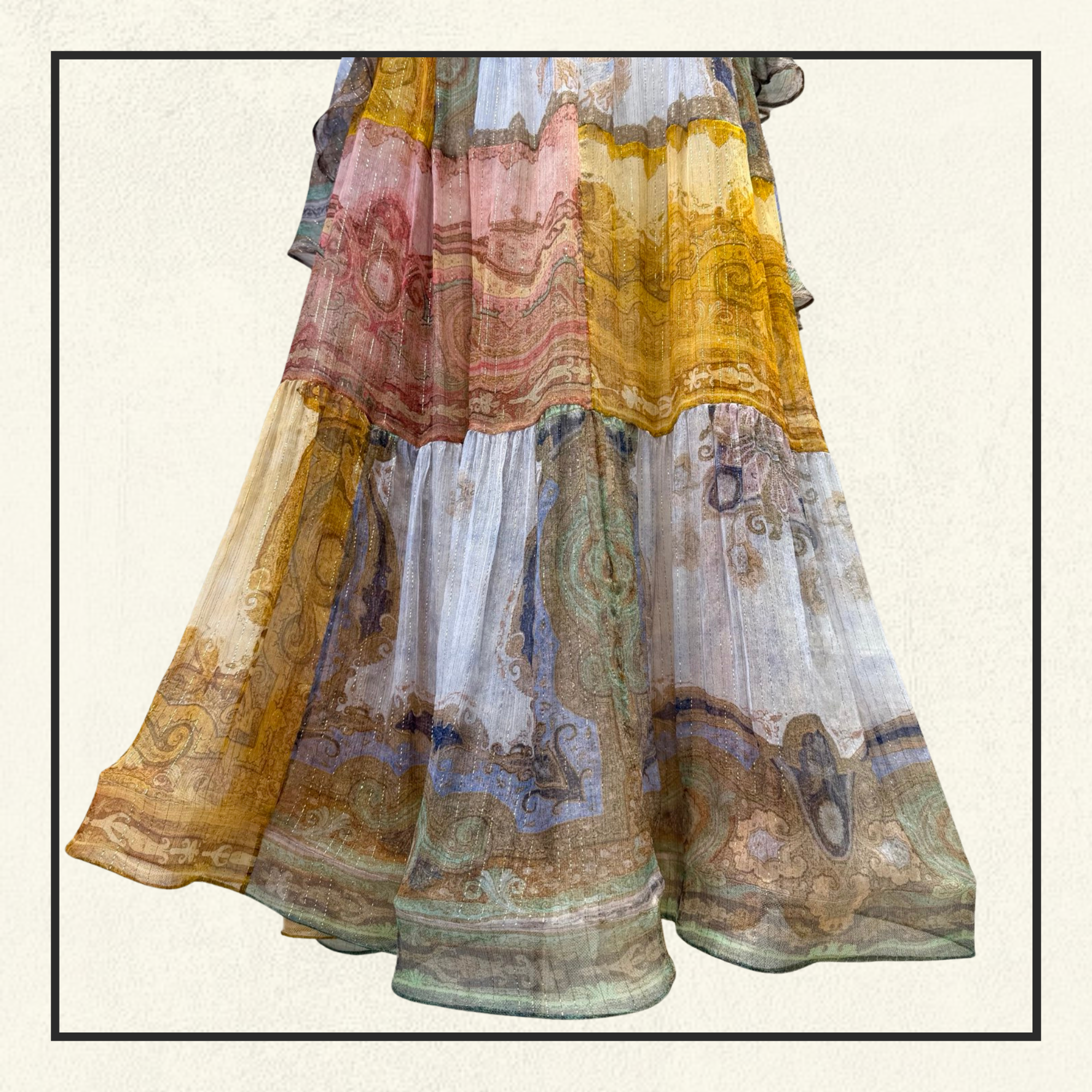SUNDANCE SILK BLEND MAXI DRESS