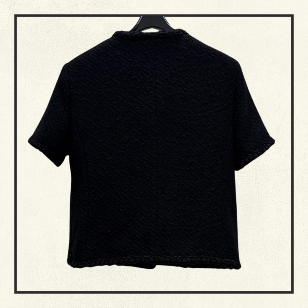 SHORT SLEEVES TWEED JACKET