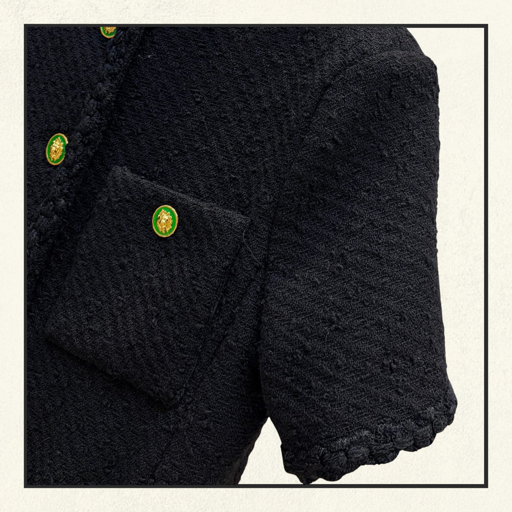 SHORT SLEEVES TWEED JACKET