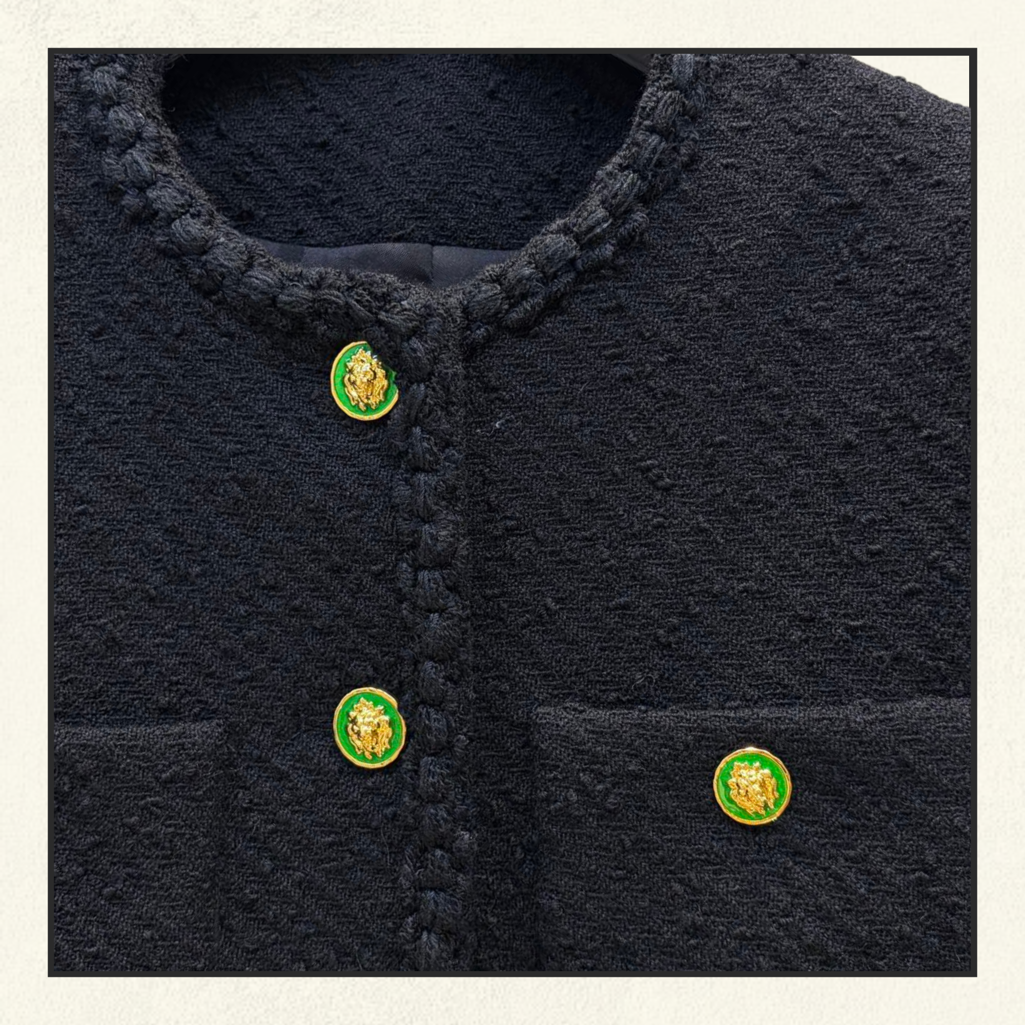 SHORT SLEEVES TWEED JACKET