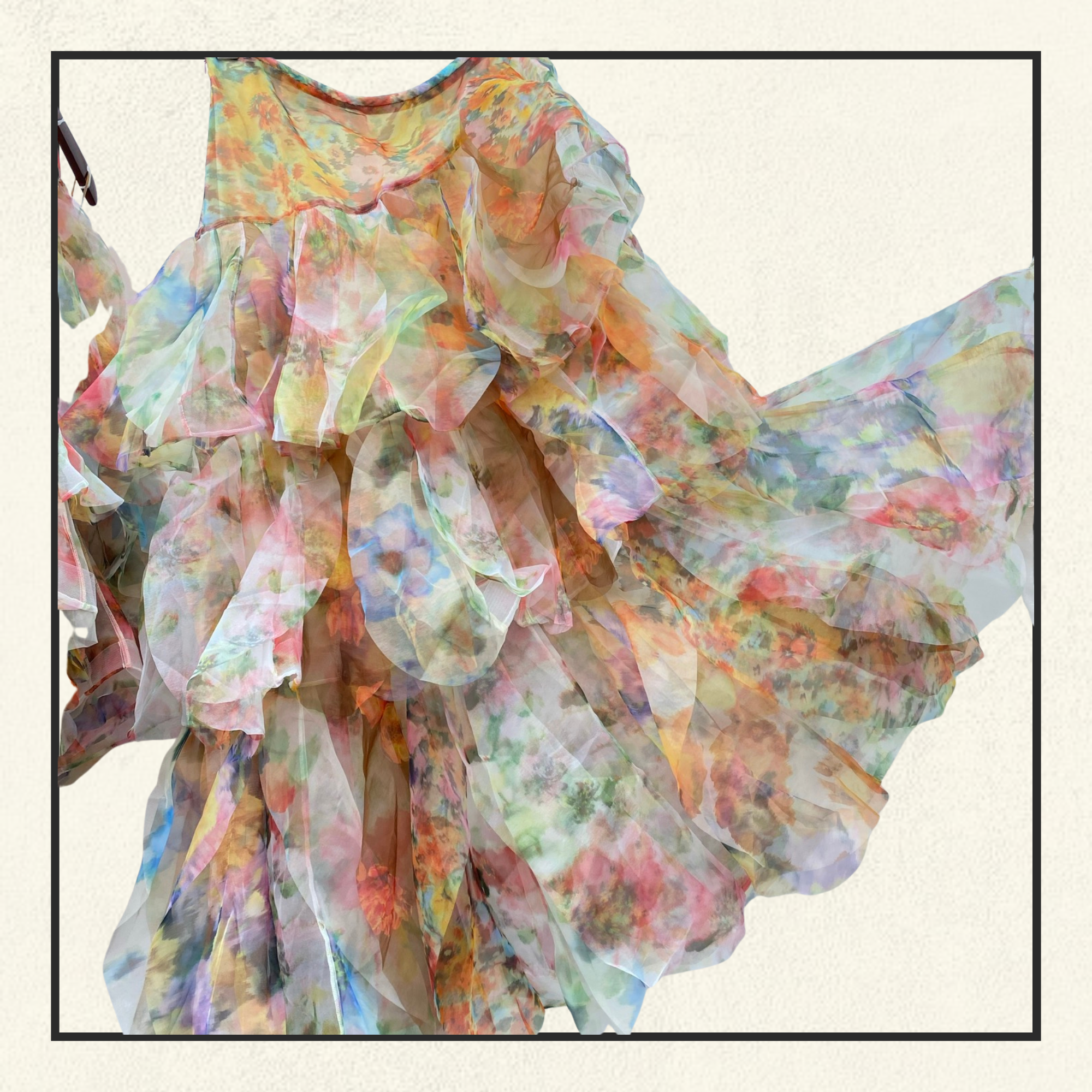 LUNA FANNED CAMISOLE & MAXI SKIRT