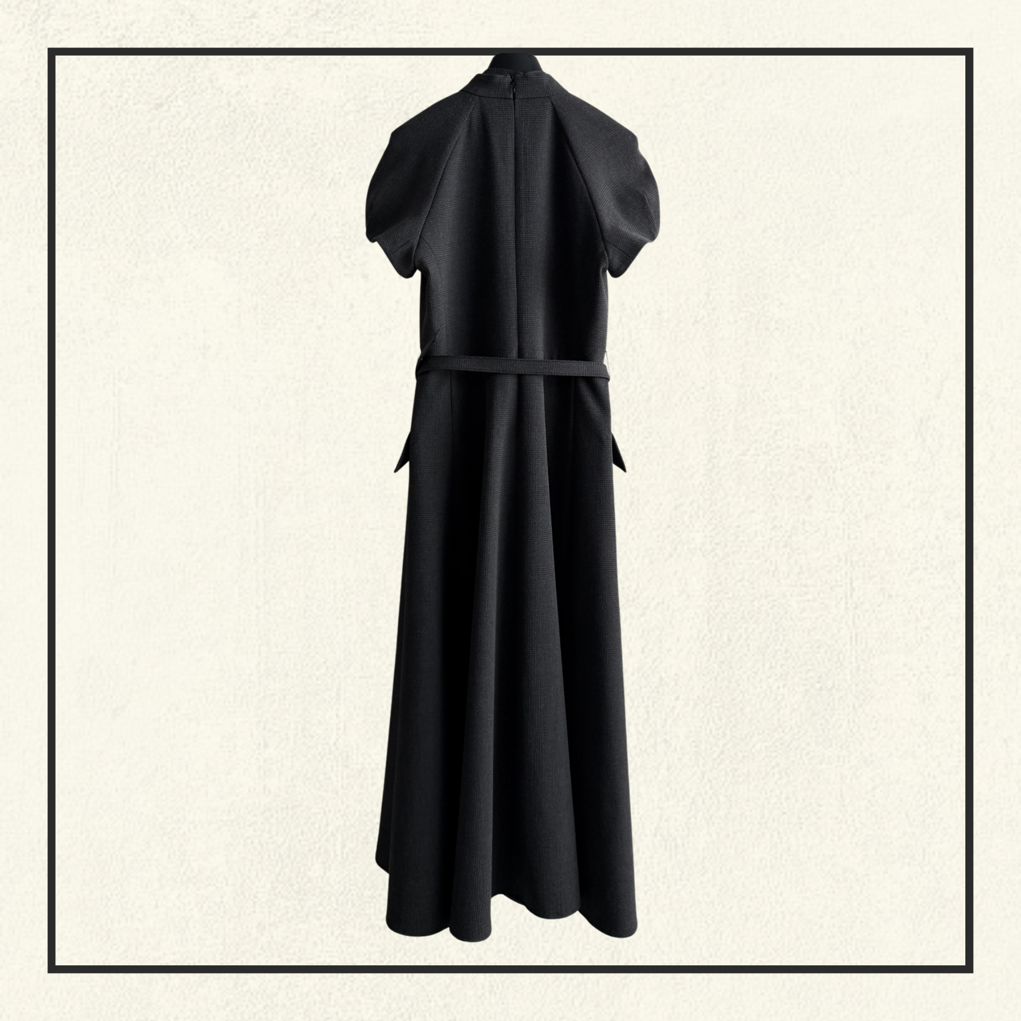 ASCOT EFFECT TIED COLLAR DRESS