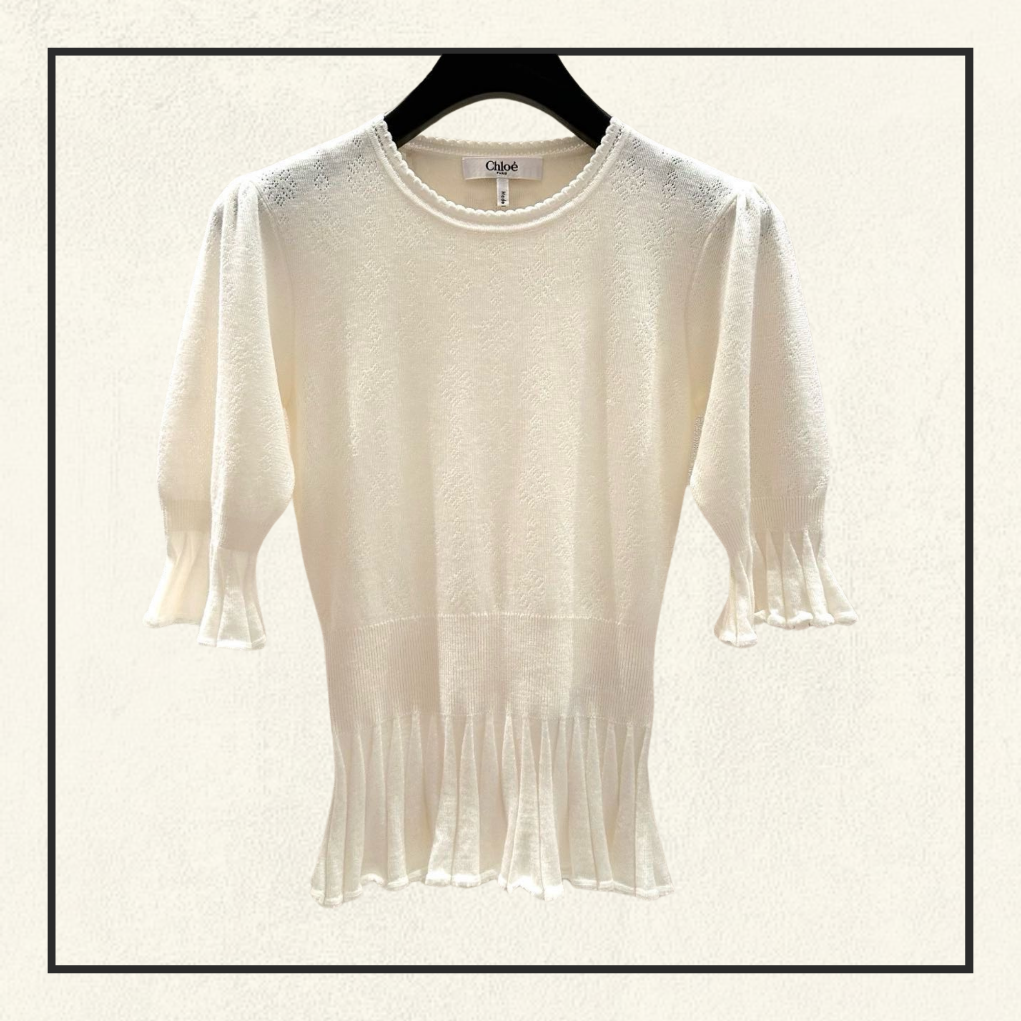 RUFFLED T-SHIRT