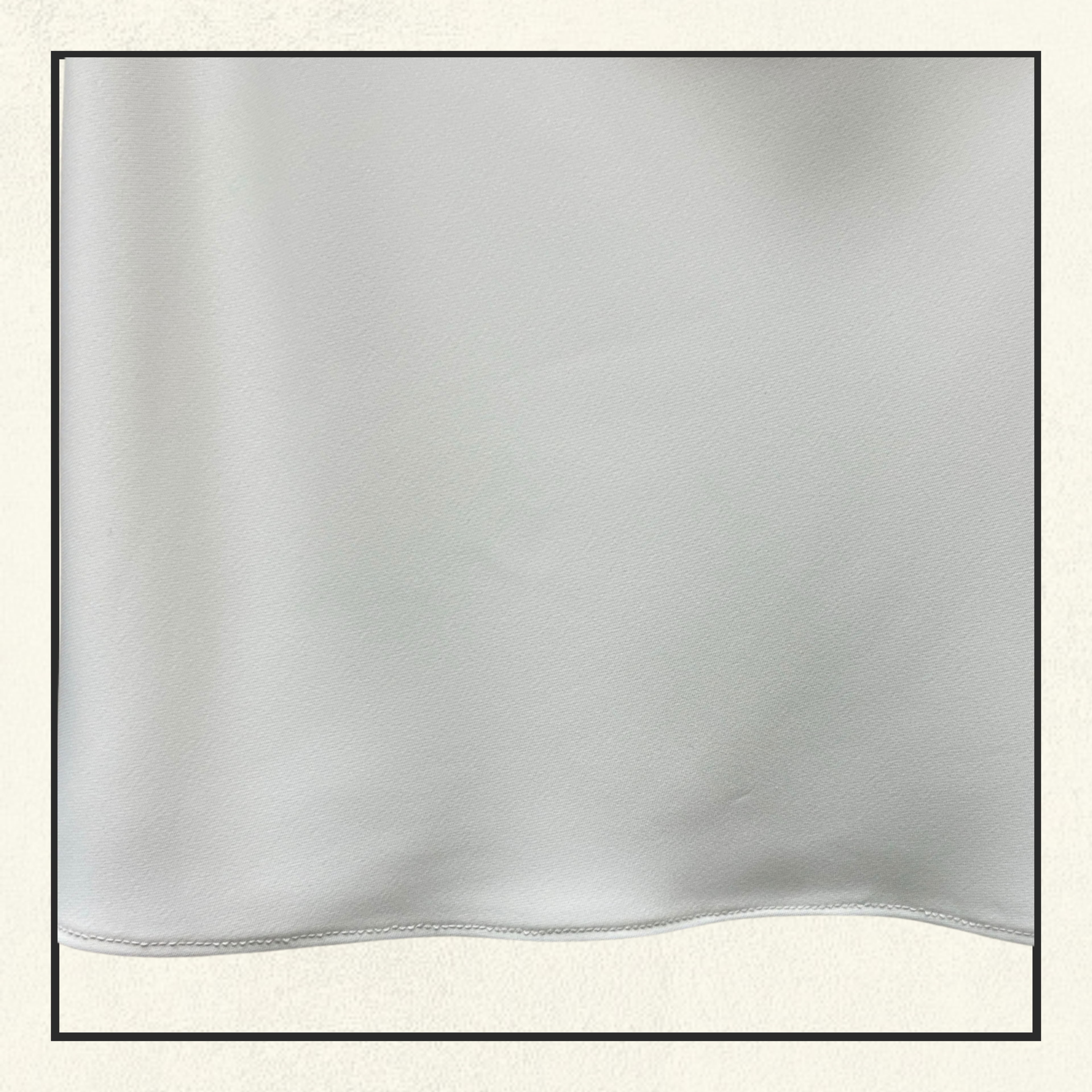 DRAPED ECRU SILK BLOUSE